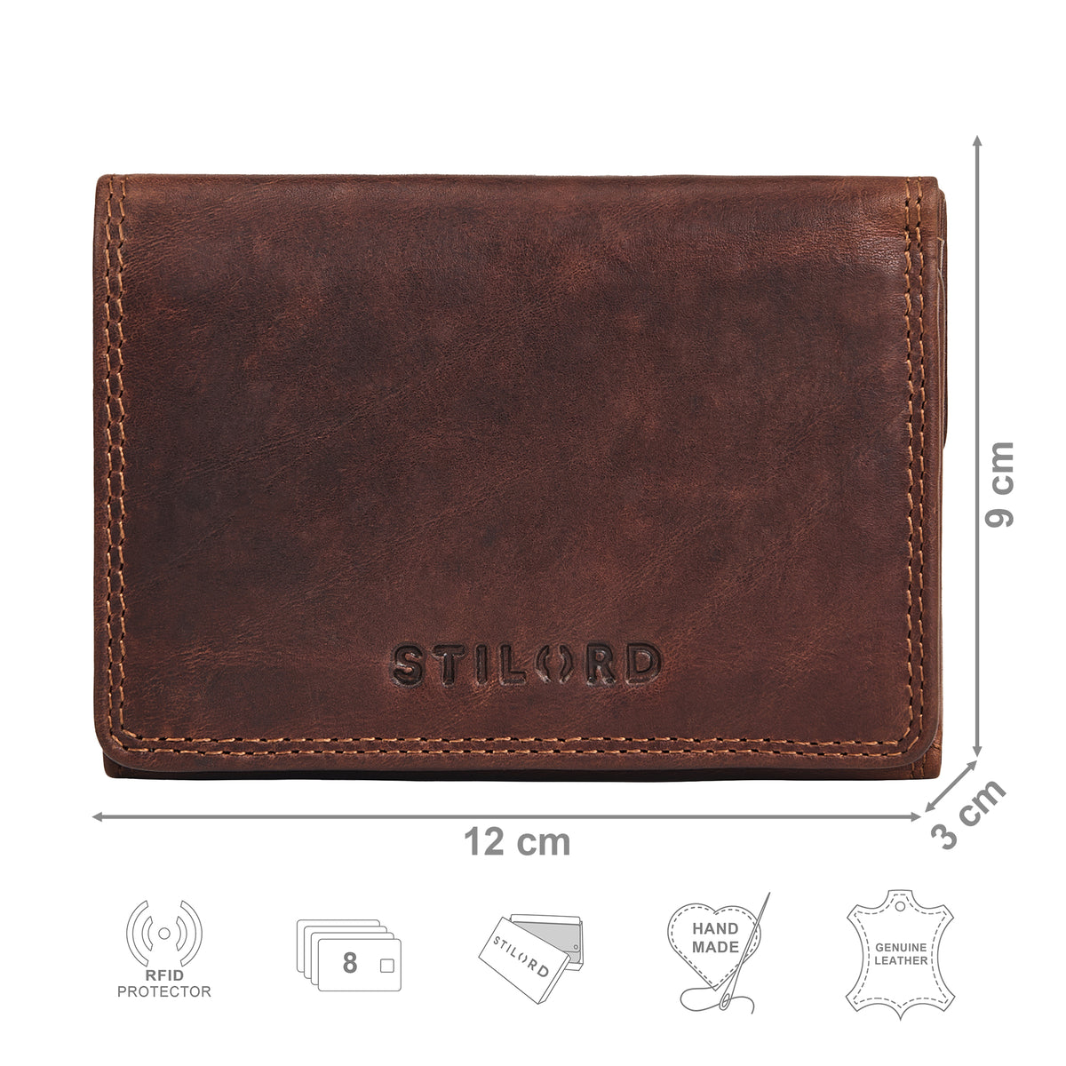 mittel portemonnaie leder damen cognac