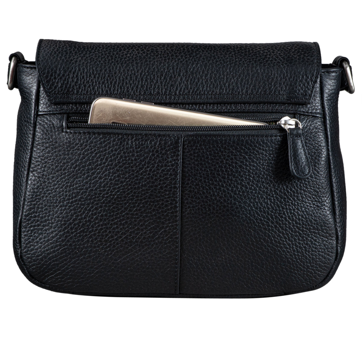 schwarze Handtasche Leder