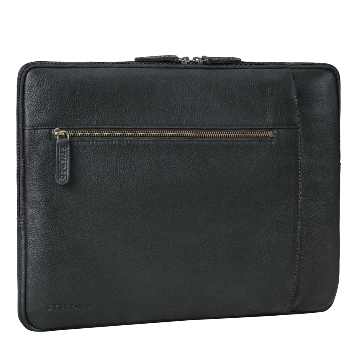 schwarze Laptoptasche Leder