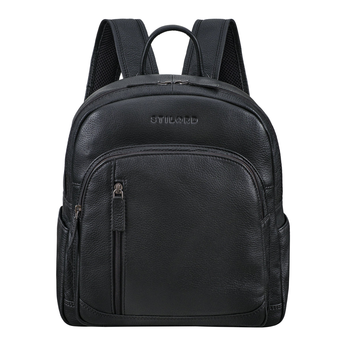 Schwarzer Rucksack Damen Leder klein
