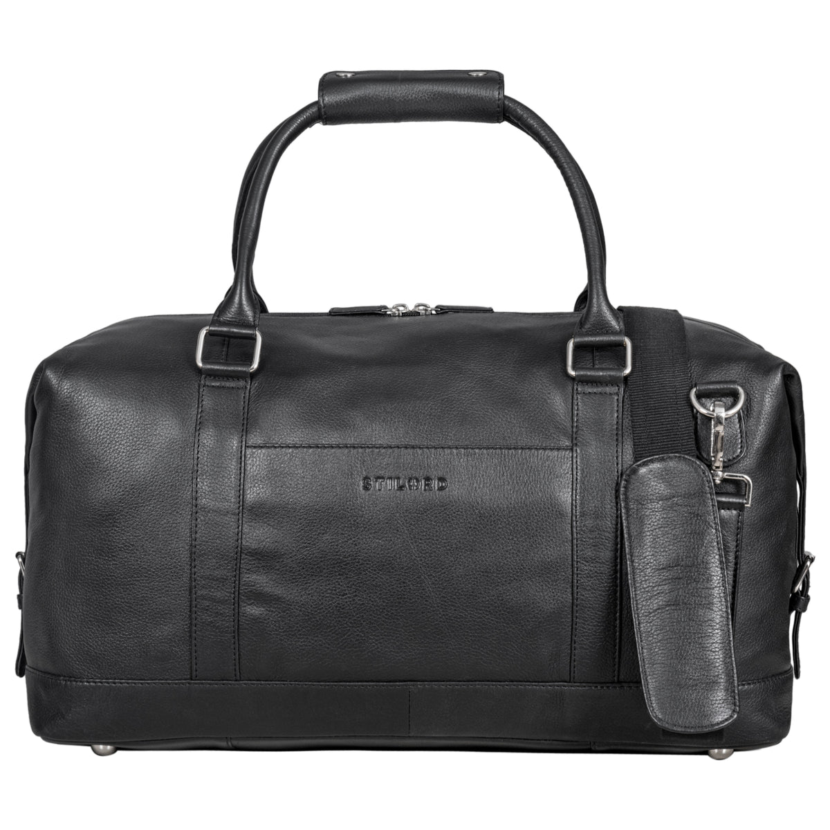 Weekender Ledertasche schwarz