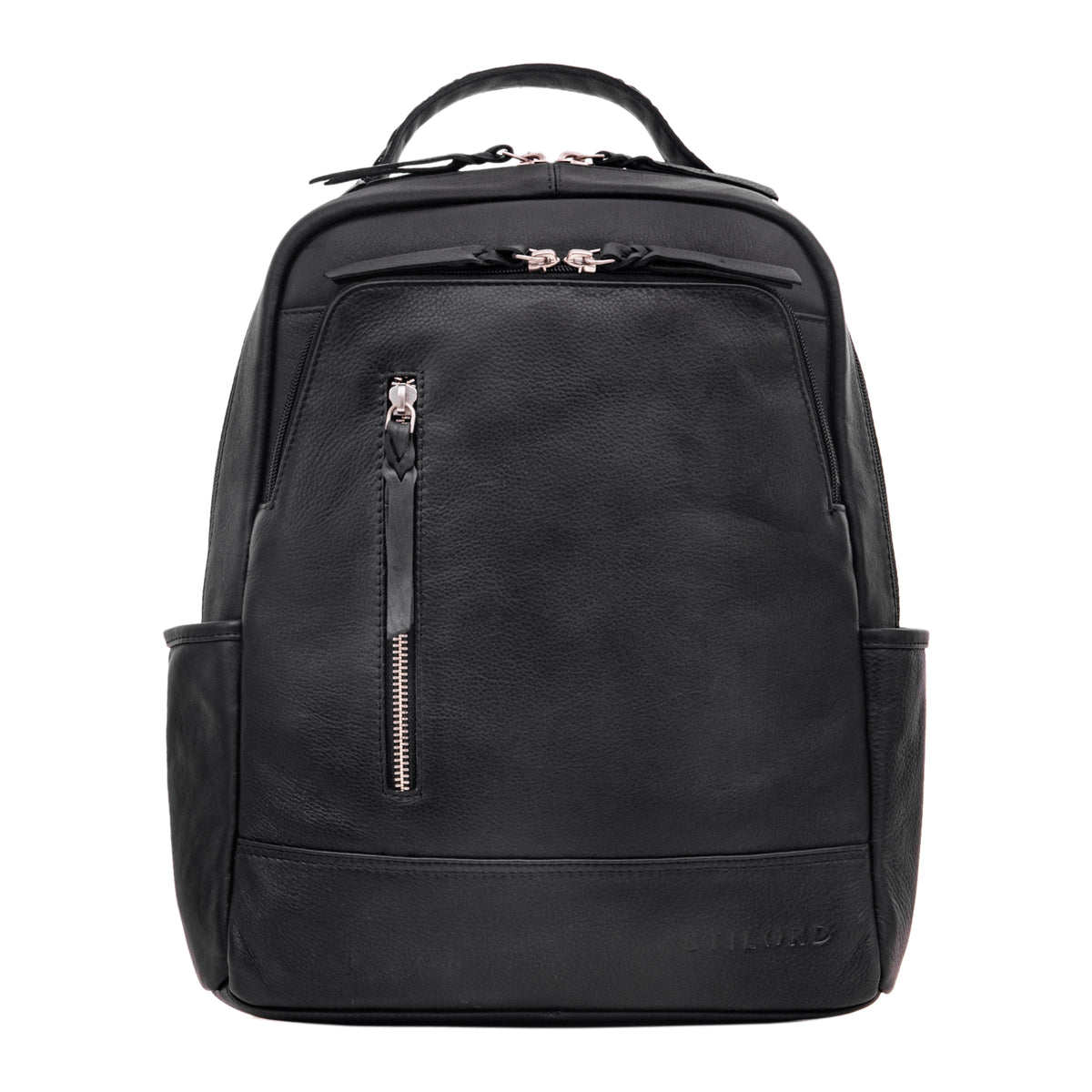 Vintage Leder Rucksack schwarz
