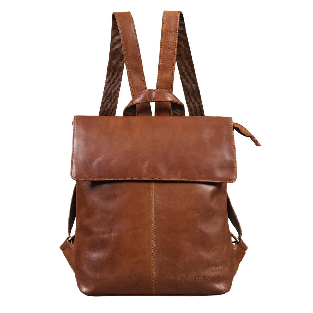  Vintage Lederrucksack Braun