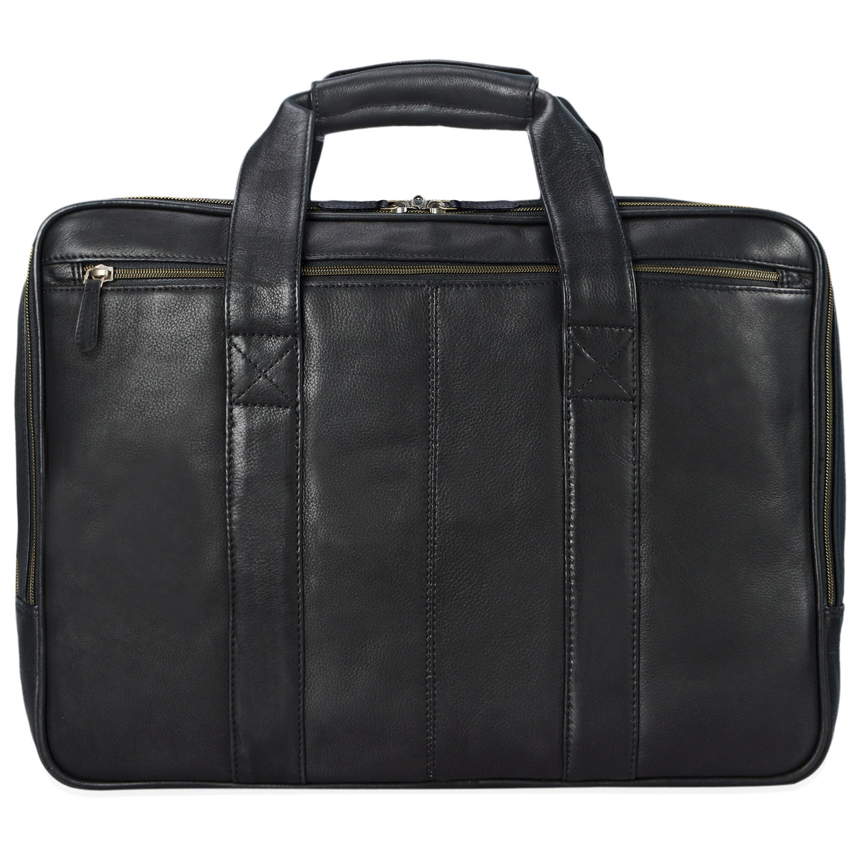 Schwarze Lehrertasche Leder 