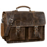B-Stock  "Jeffrey" Teacher Briefcase Leather