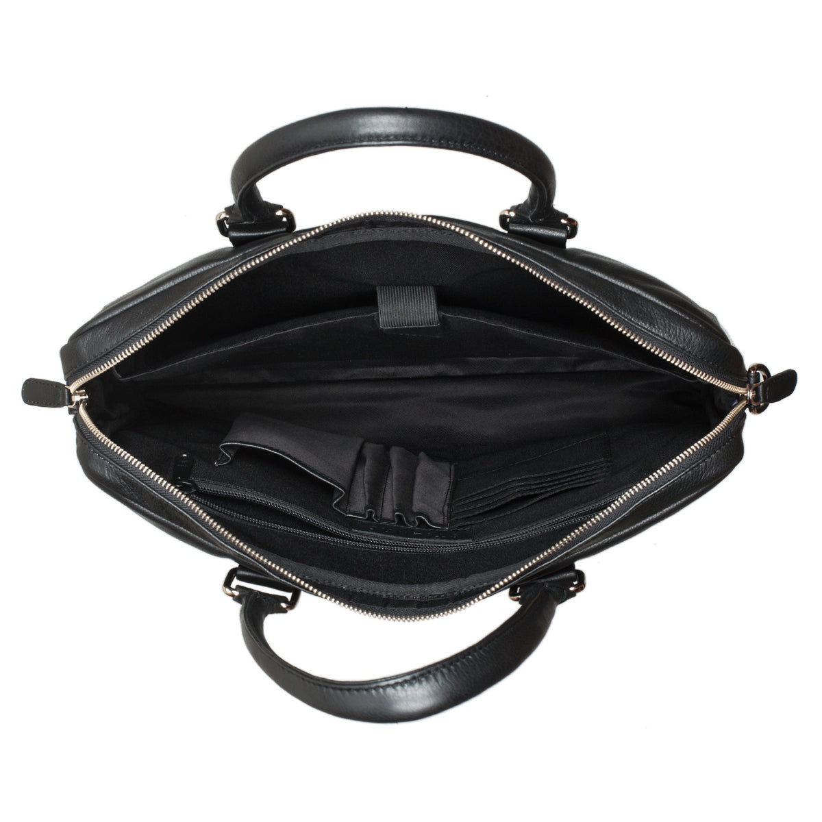 Bürotasche Herren Arbeit Business Reise schwarz Leder 