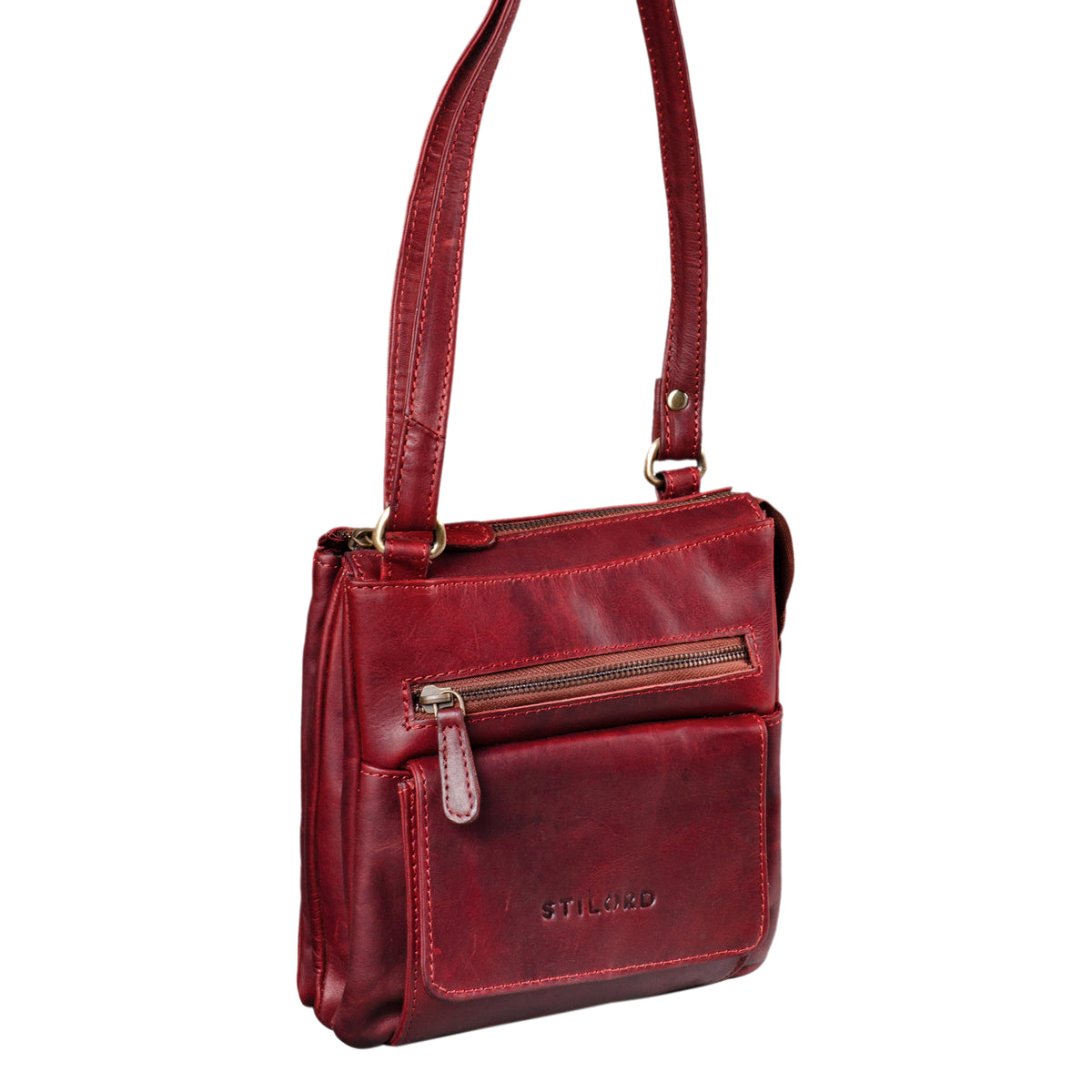 Ausgehtasche Leder Schultertasche Damen