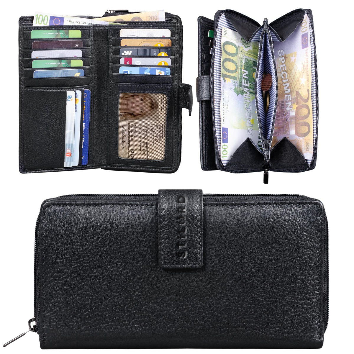 Leder Portemonnaie Damen
