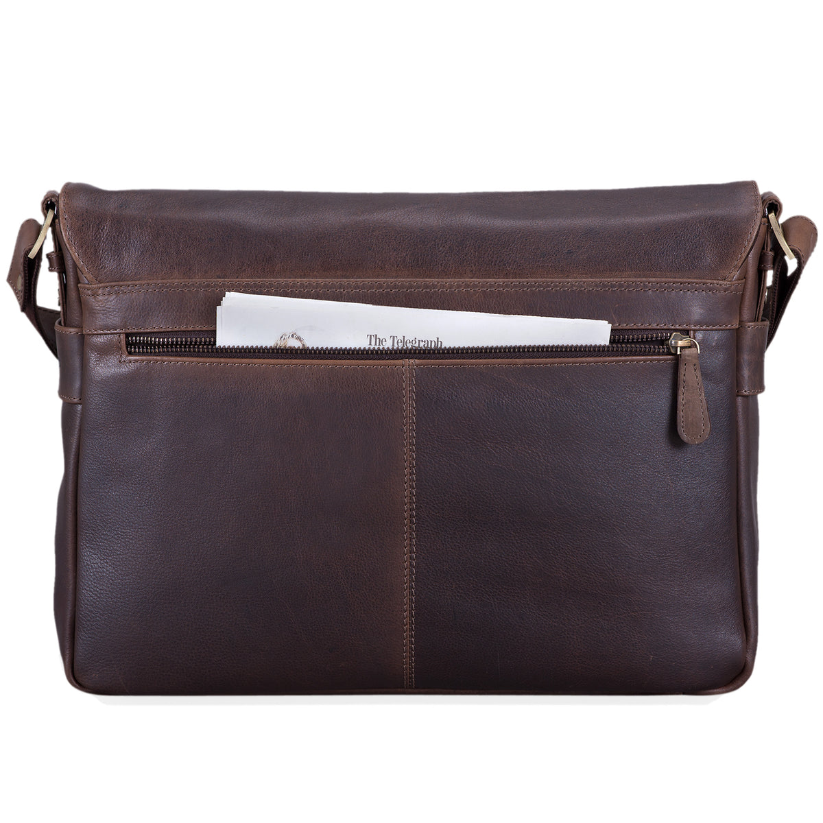 Braune Leder Bürotasche