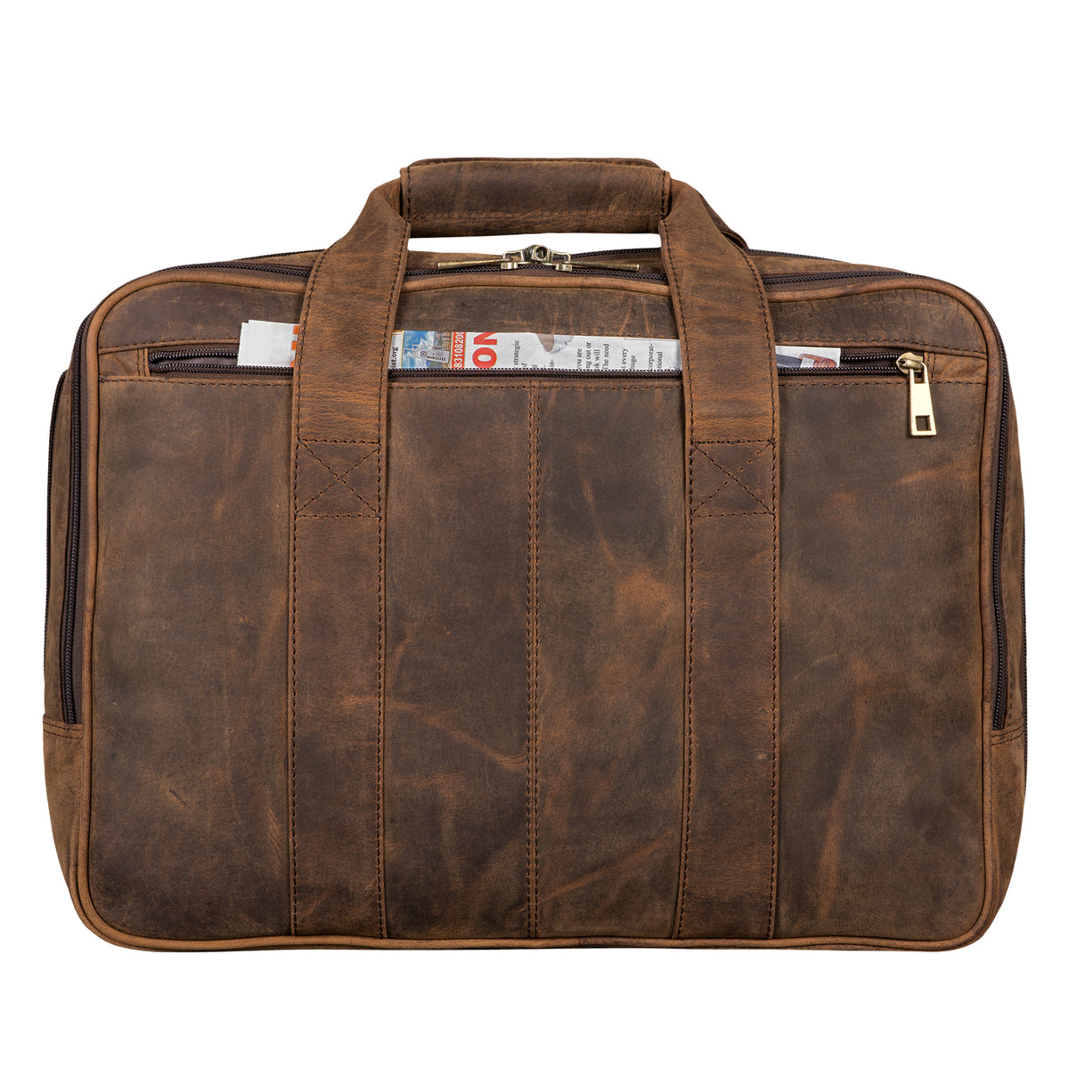 Herren Umhängetasche Leder braunLaptop