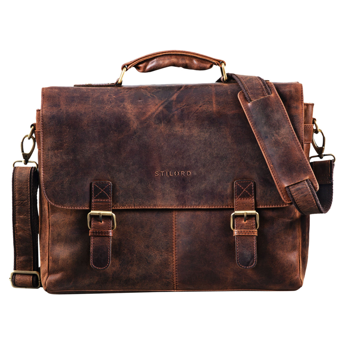 Braune Businesstasche Aktentasche Leder Vintage