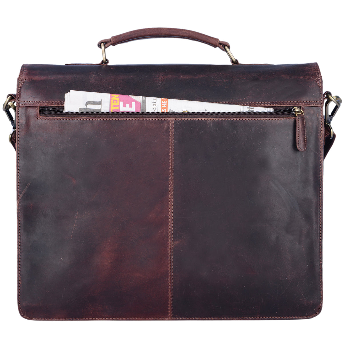 Aktentasche Retro Leder 