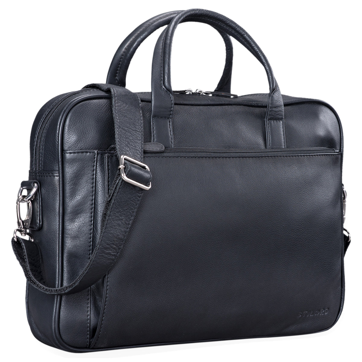 Schwarze Businesstasche Leder