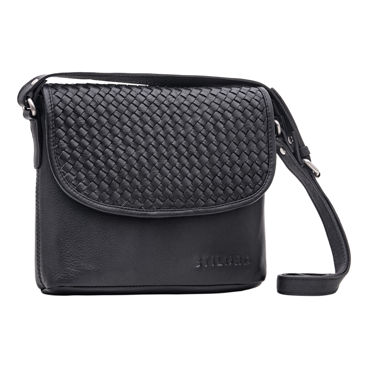 Geflochtene Leder Crossbody Bag Frauen