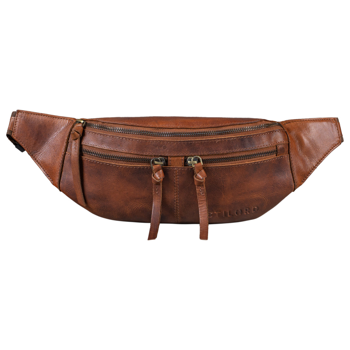 Vintage Leder Bauchtasche echtes Leder 