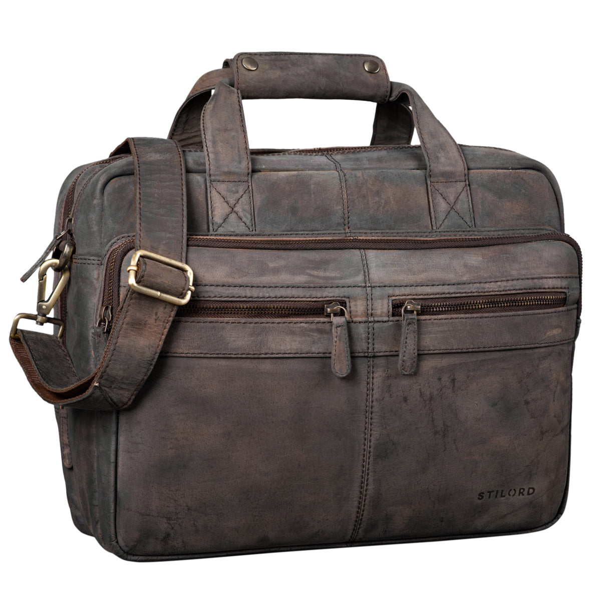 Große Lehrertasche dunkelbraun