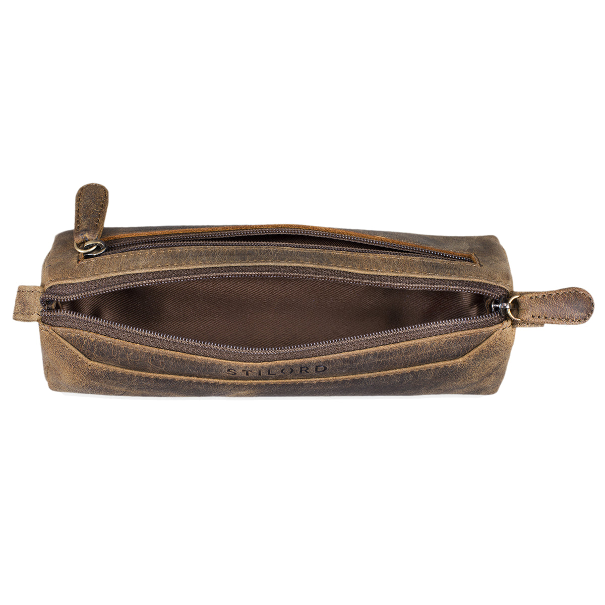 Leder Federmappe Damen rund