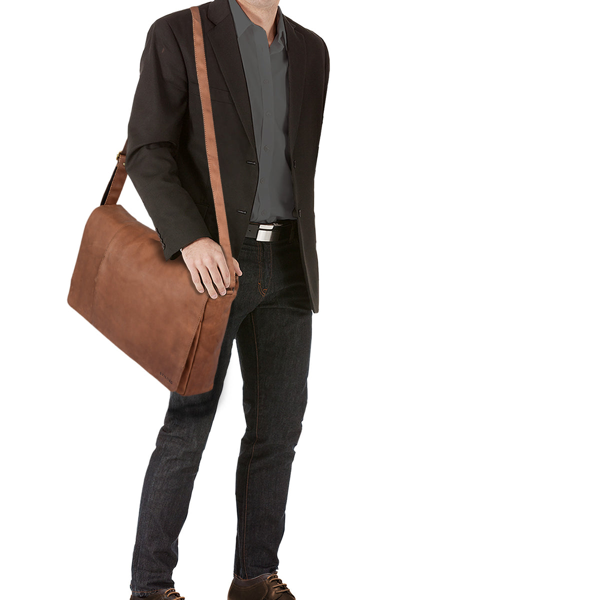 Große Herrentasche Ledertasche 