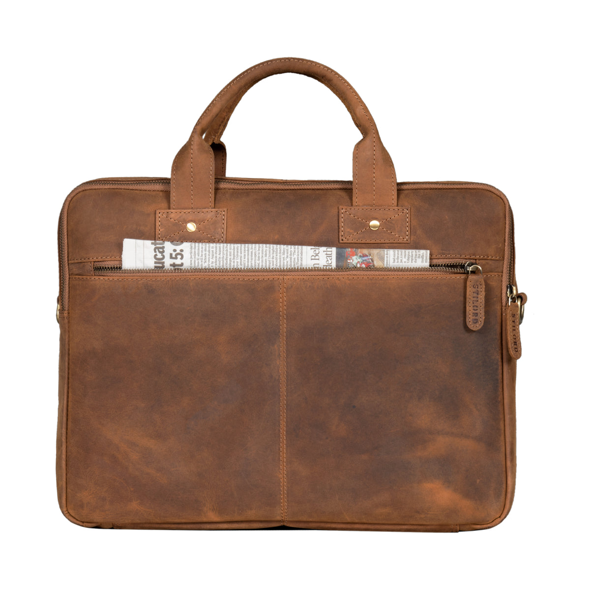 Ledertasche Dunkelbraun Vintage Unisex