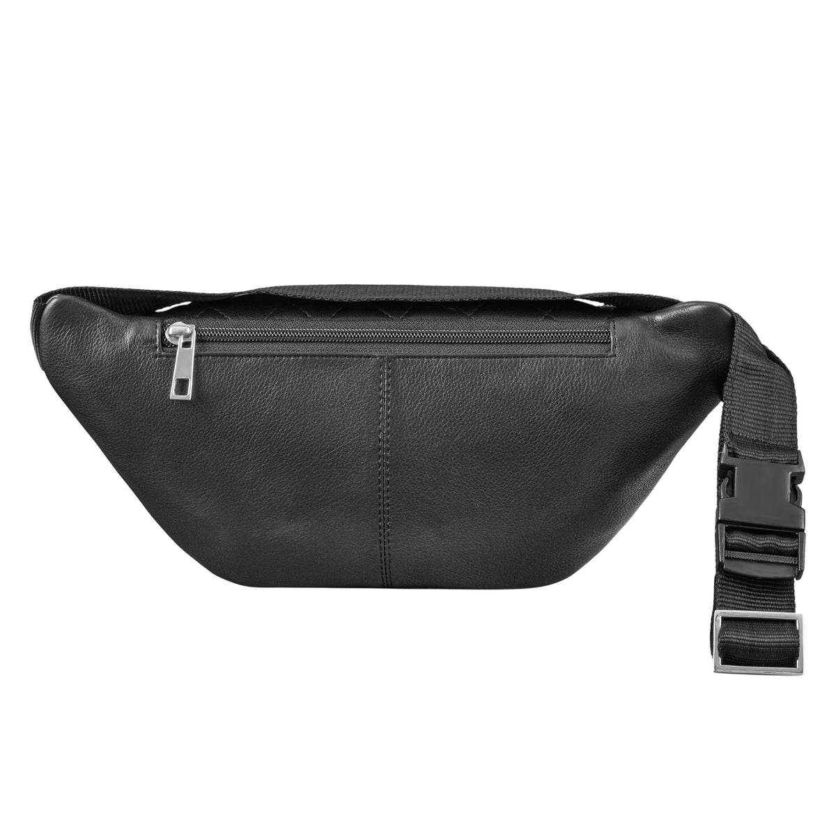 Bauchtasche Leder Herren Damen schwarz