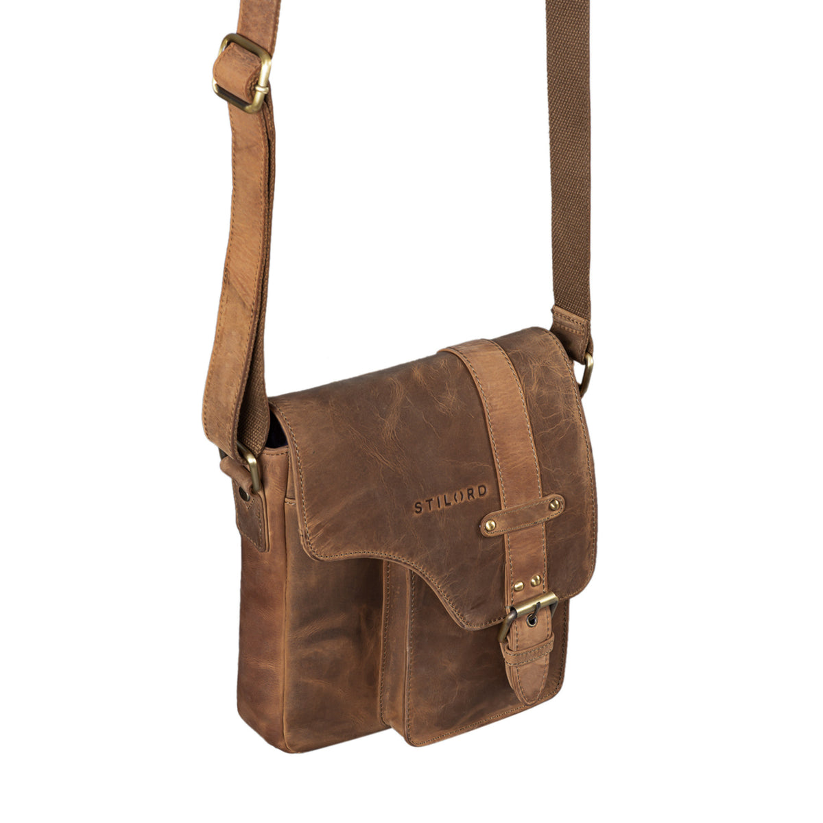 Ledertasche herren klein braun