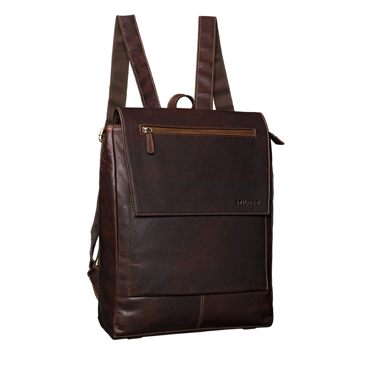 Leder-Rucksack Herren Vintage