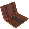 slim wallet real leather men