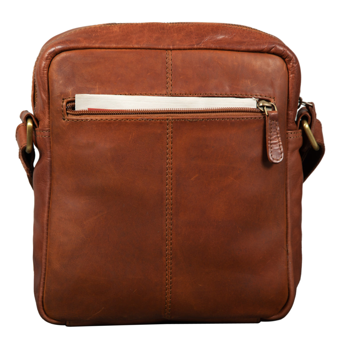 Kleine Herrentasche Ledertasche Braun