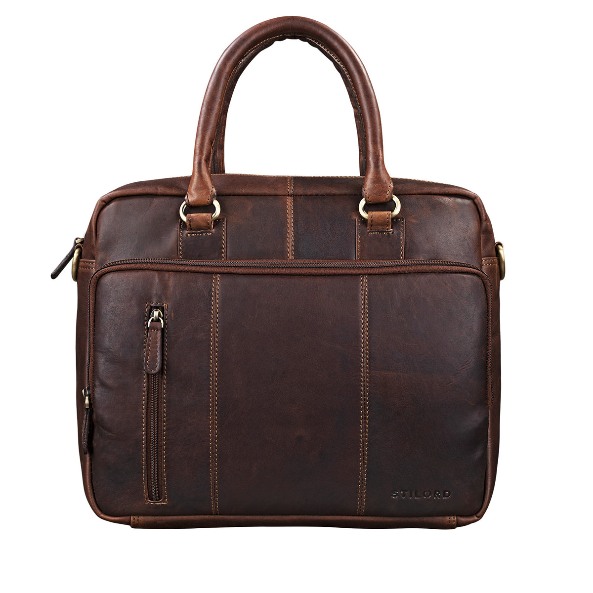 Vintage Schultertasche Herren Damen Leder