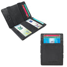 magic wallet real leather coin compartment