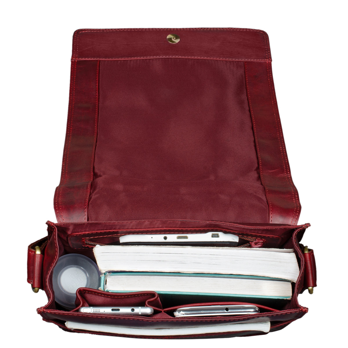 umhängetasche damen klein rot leder
