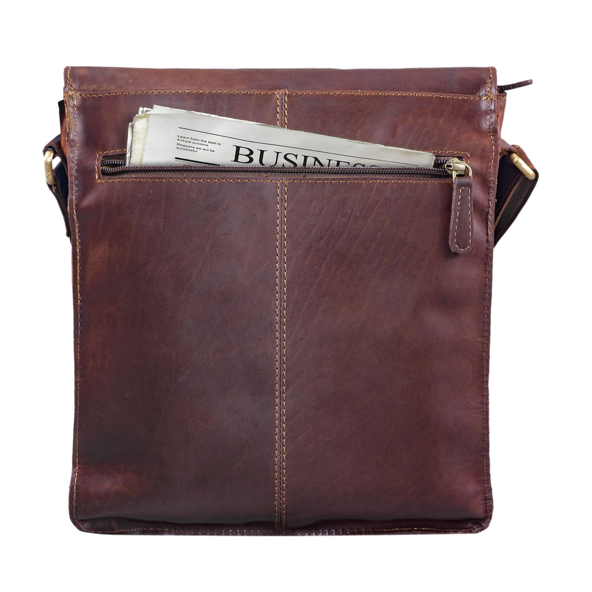 Kleine Damenhandtasche Leder braun