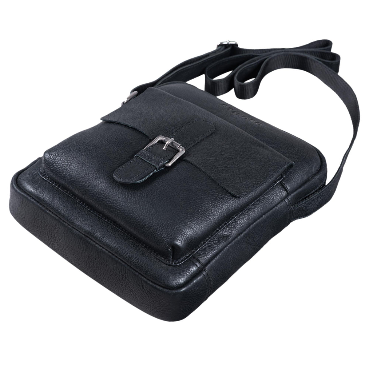 Kleine Herrentasche Leder schwarz