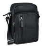 "Amadeo" Genuine Leather Messenger Bag Small Mens 8.3 Inch Tablet
