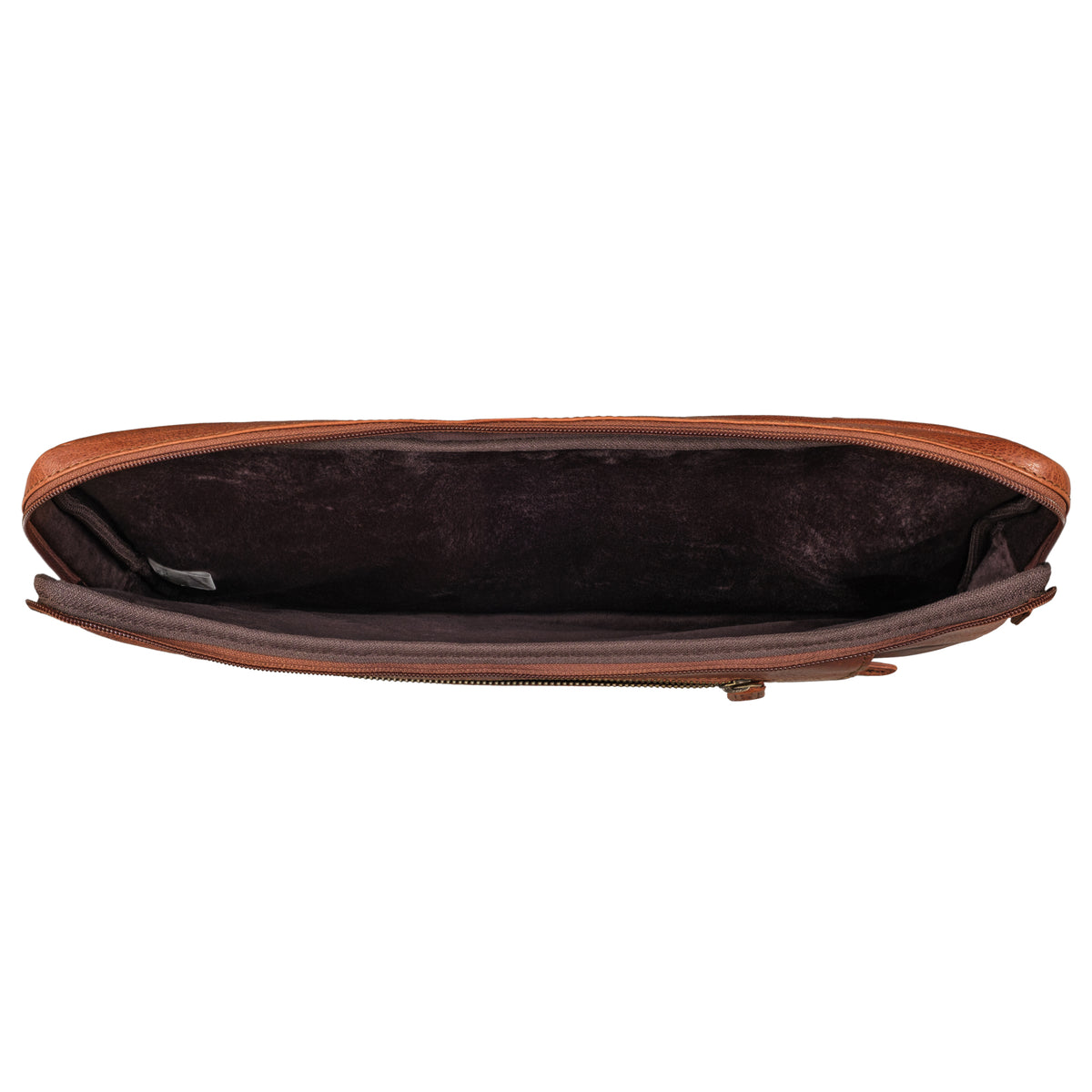 Laptop Cover aus braunem Leder