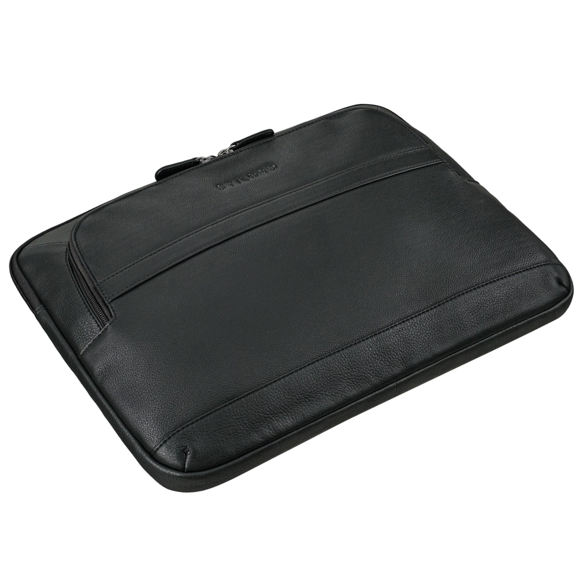 Laptop Tasche 14 Zoll Leder schwarz