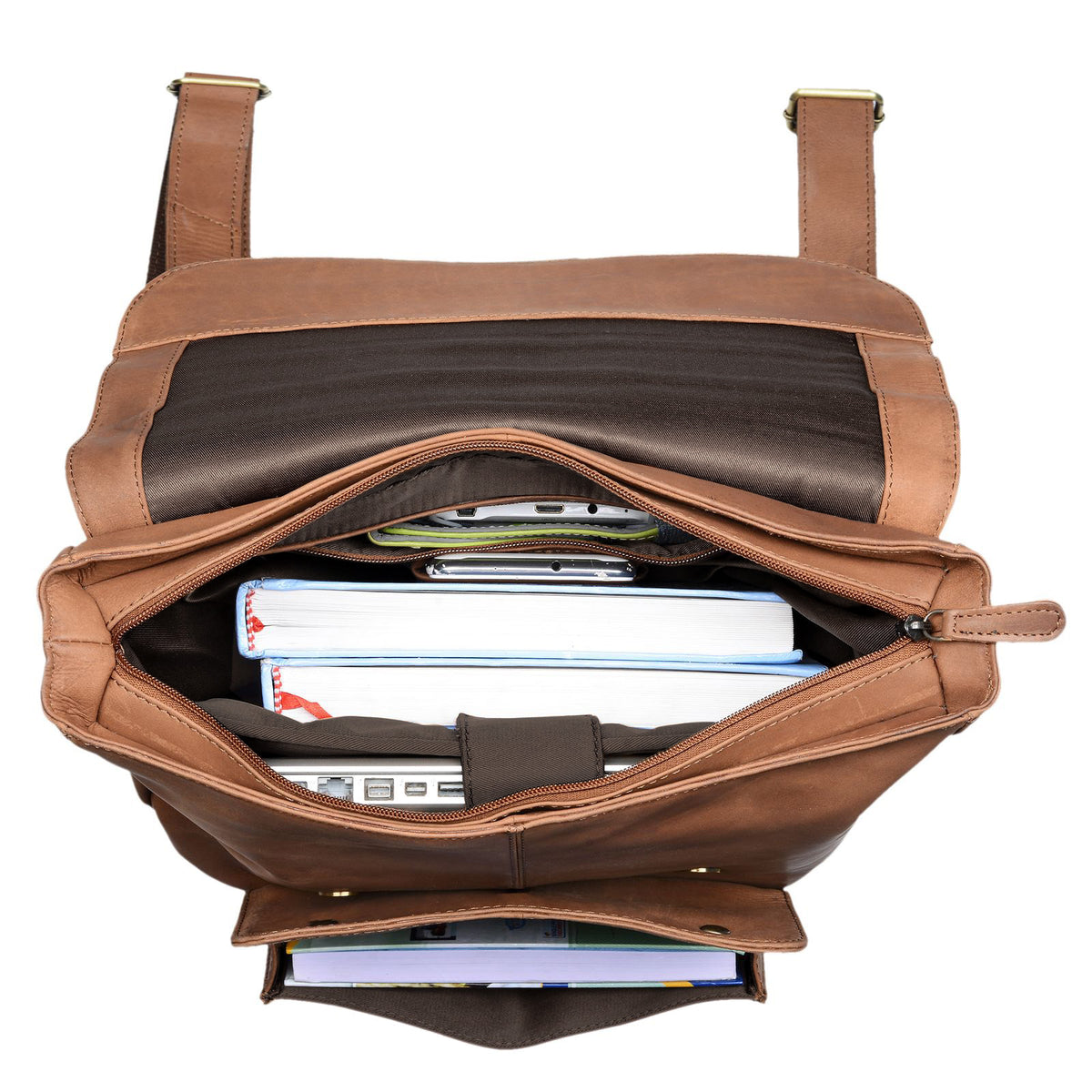 Großer Unirucksack für A4 Ordner Leder