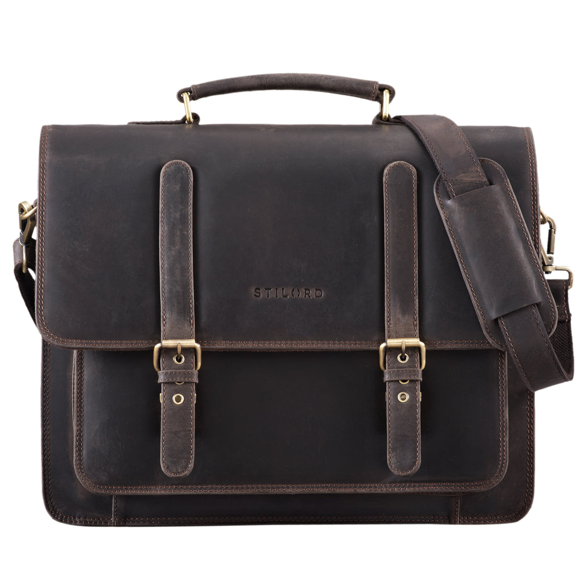 Leder Aktentasche Laptoptasche