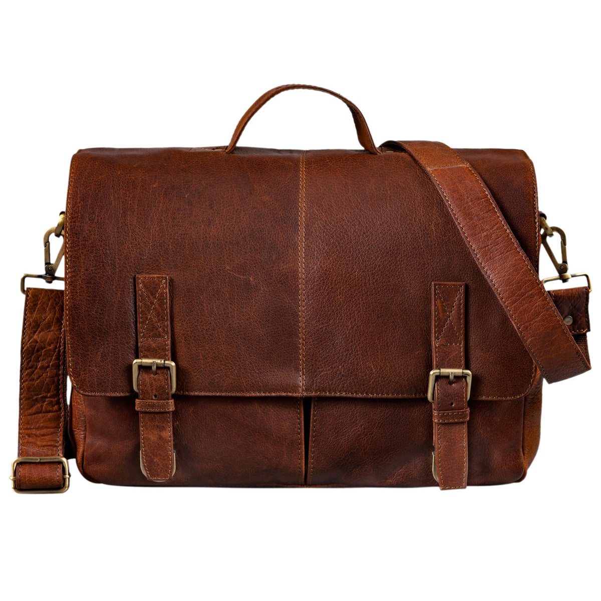 Klassische Bürotasche Leder braun