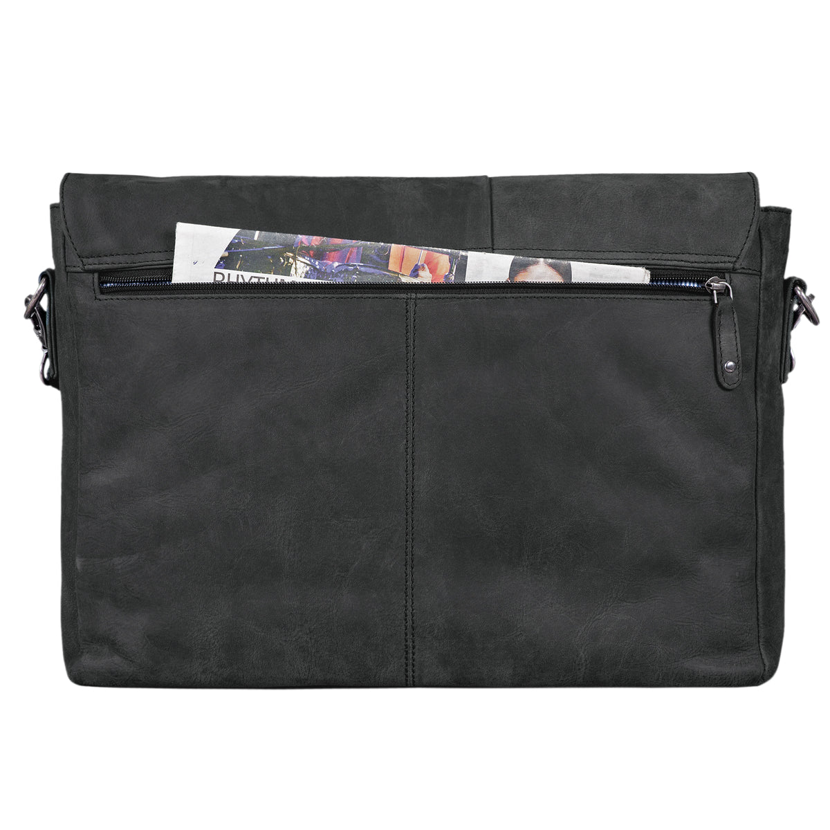 Bürotasche Leder schwarz