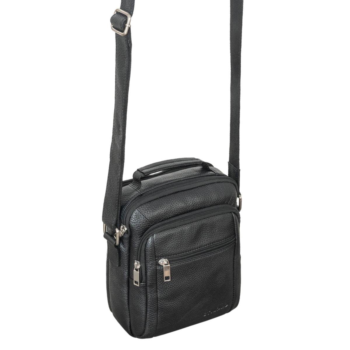 Männer Lederhandtasche schwarz