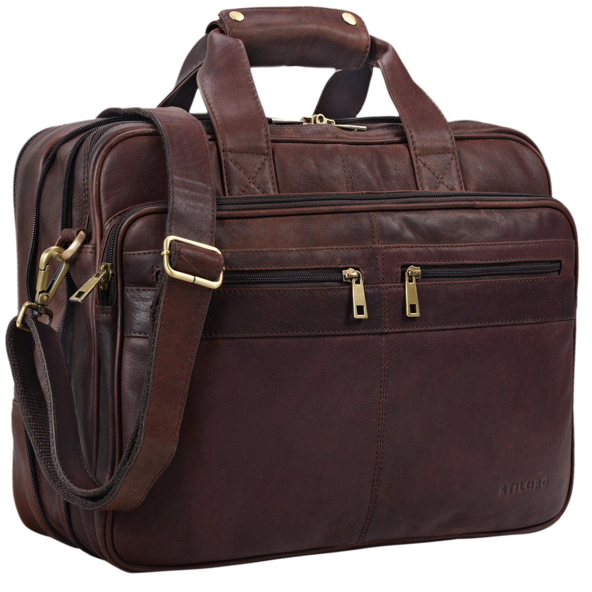 Lehrertasche Leder braun Herren