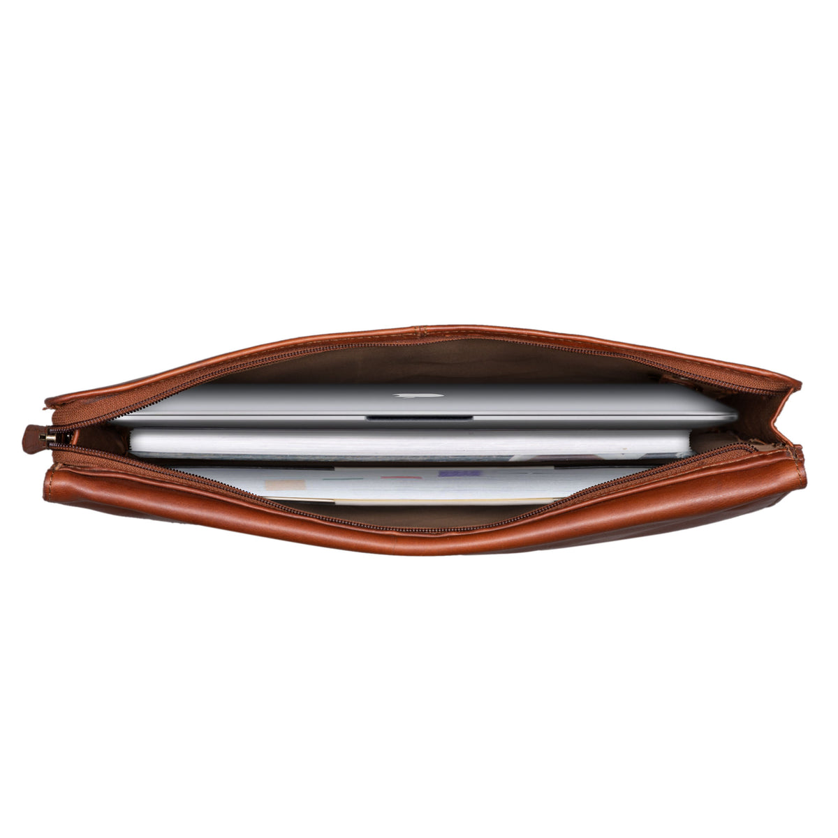 Vintage MacBooktasche Echtleder braun