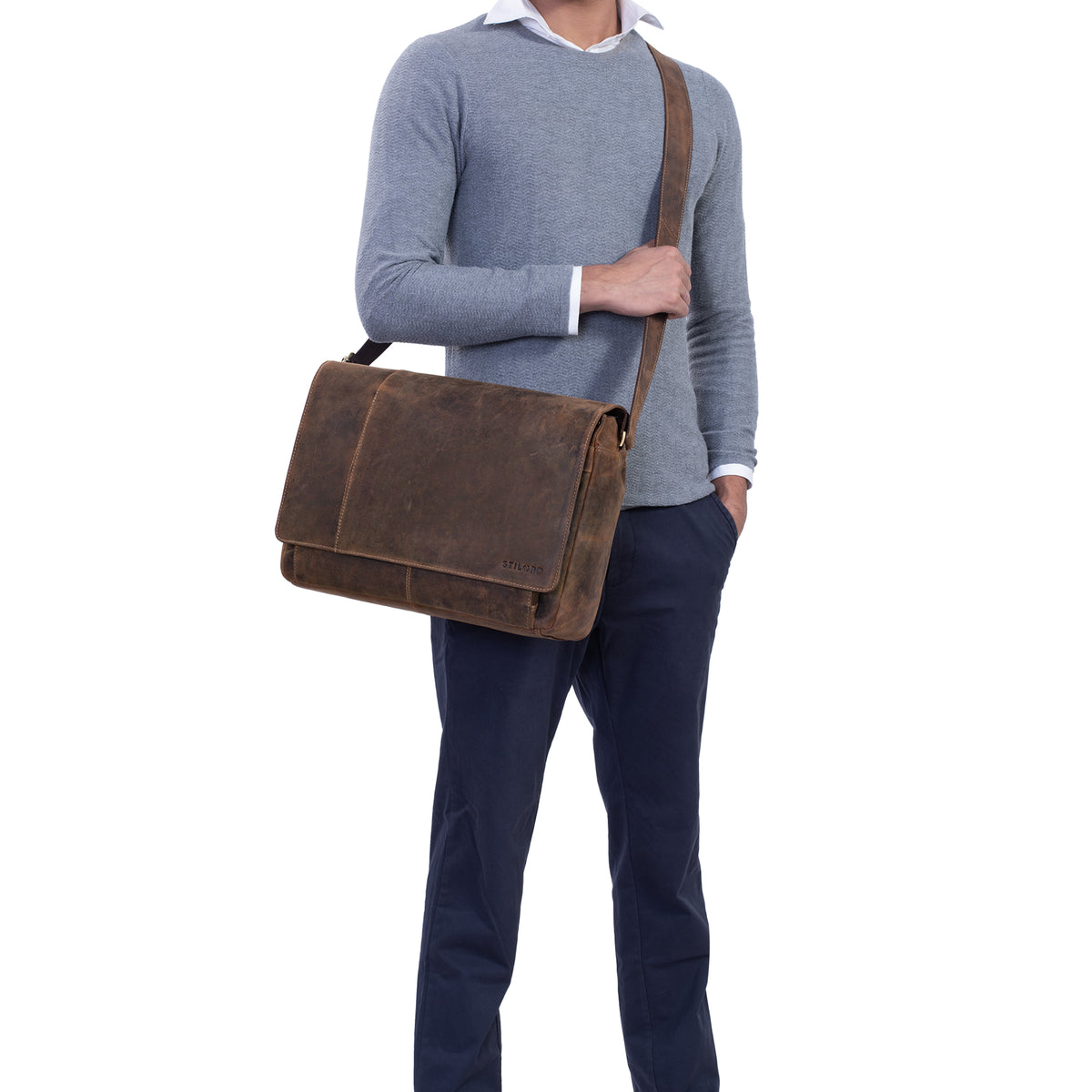 Elegante Bürotasche Leder