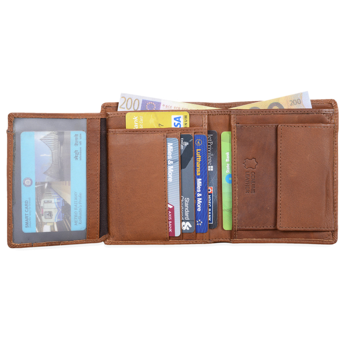 Portemonnaie Leder cognac