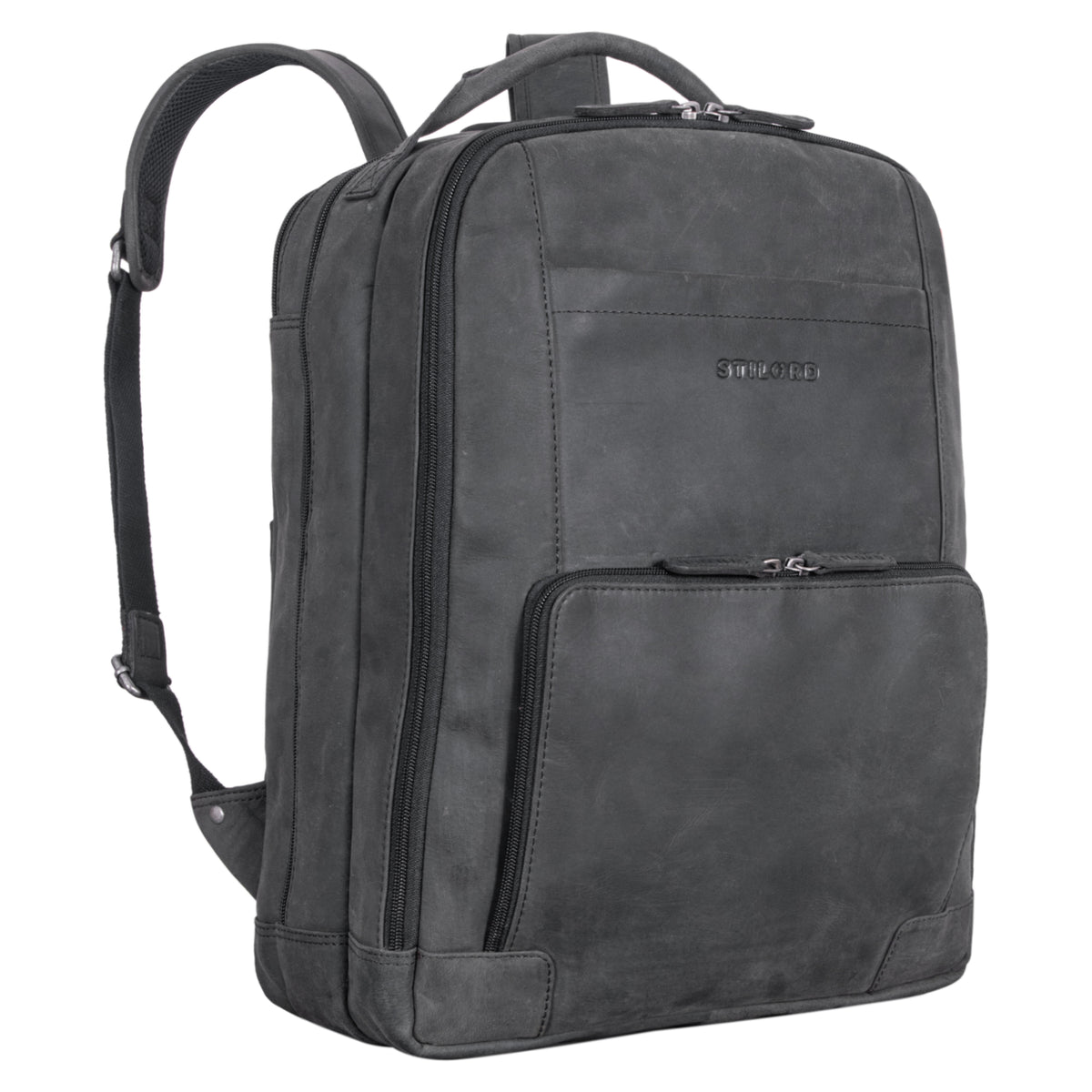 Rucksack leder herren anthrazit