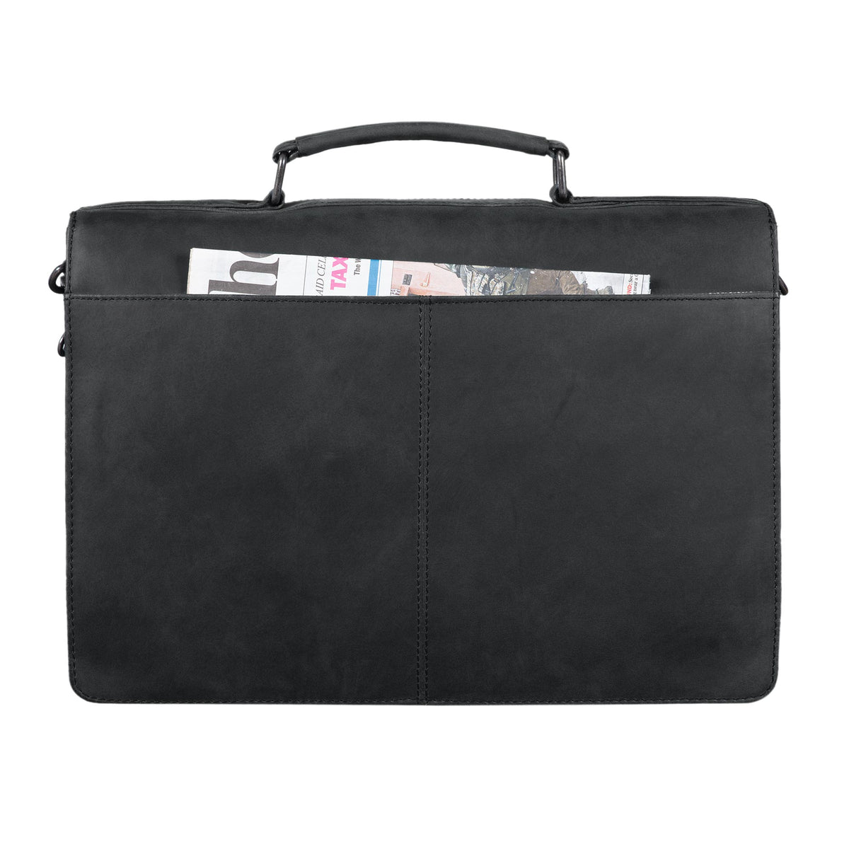 Vintage Unitasche DIN A4 schwarz