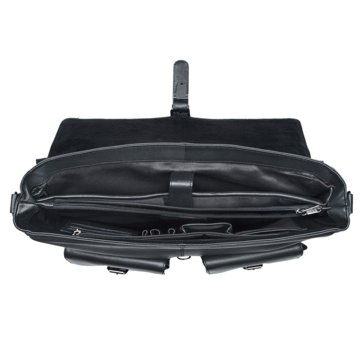 Ledertasche Umhängetasche schwarz