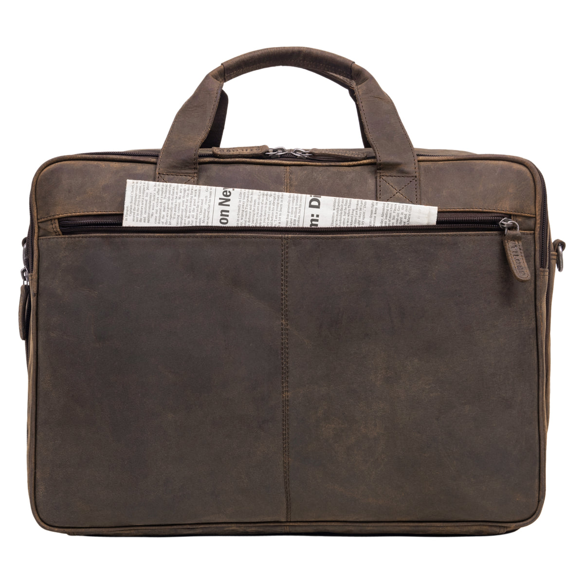 Damentasche XXL Lehrer Leder braun