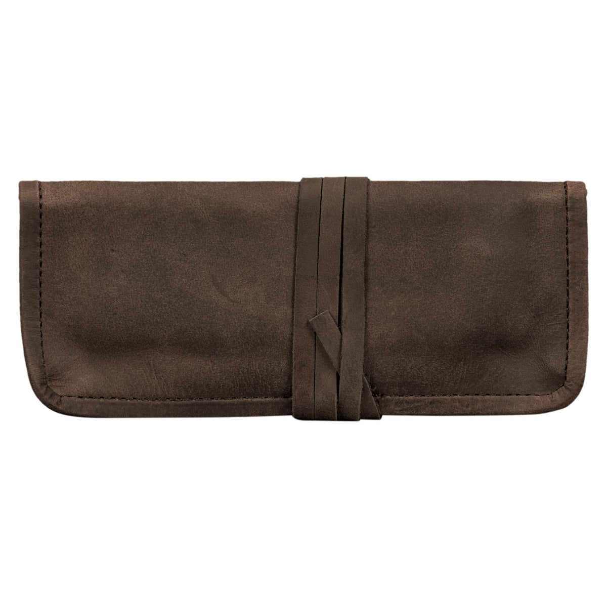 Lederbörse Querformat dunkelbraun